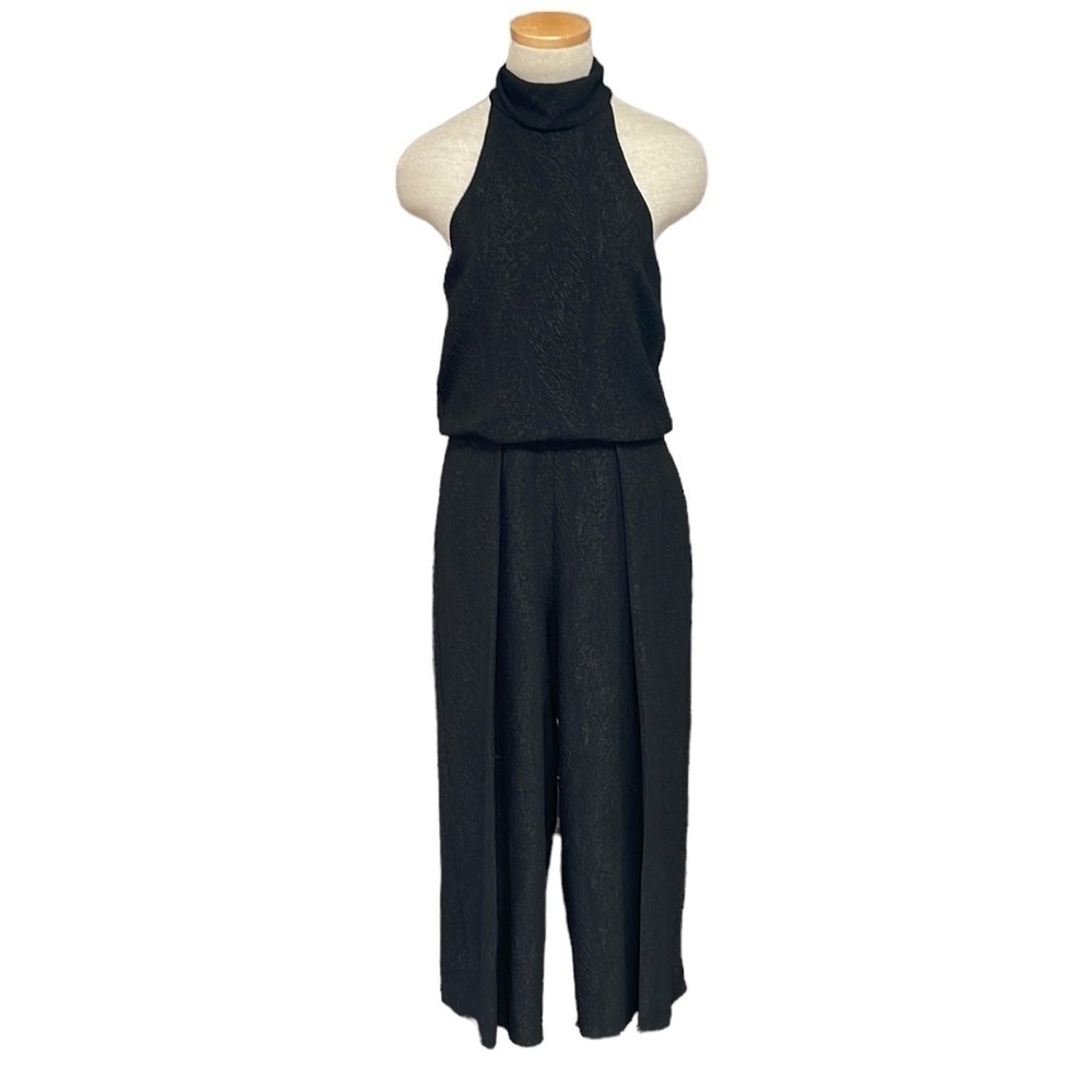 Saylor Kaitlyn Jumpsuit Black Open Back Sleeveless Size S Small